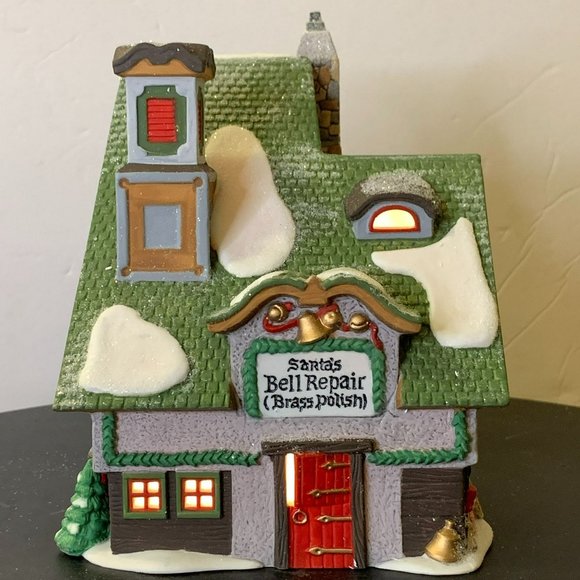 Dept 56 Santa's Bell Repair North Pole Christmas Village Lighted Building - 1996 - Picture 5 of 11